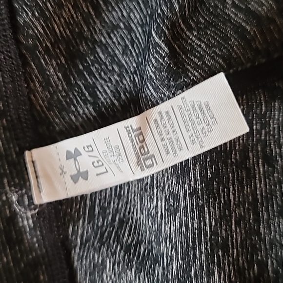 Large women's Under Armour capri leggings dark blueish gray - Picture 4 of 5